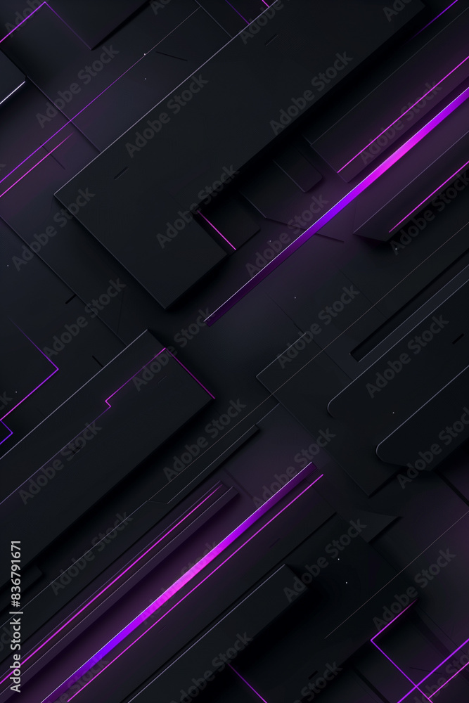 Abstract black background with neon glowing lines Abstract black background with neon glowing lines
