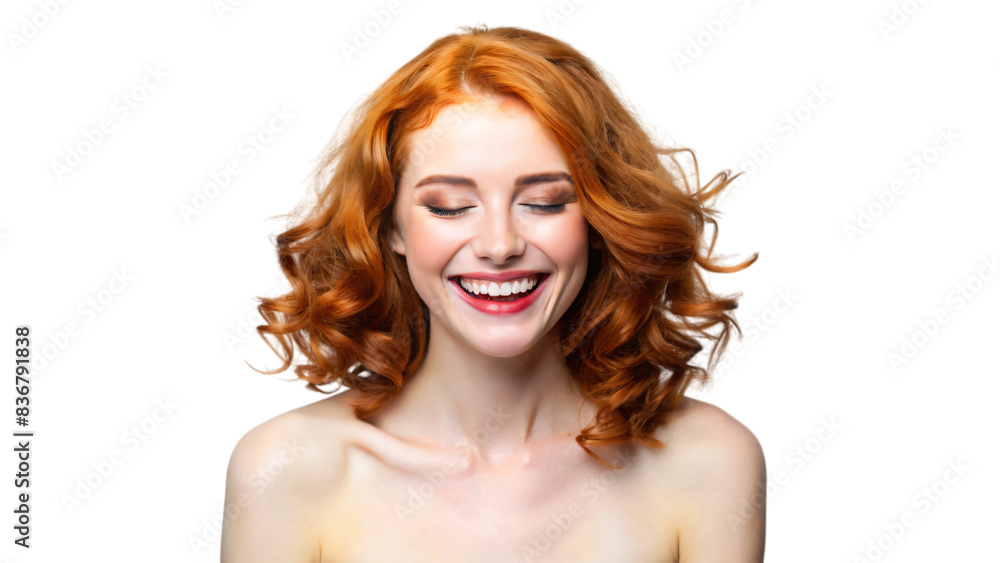 A close-up portrait of a red haired woman with beautiful skin and hair A close-up portrait of a red haired woman with beautiful skin and hair