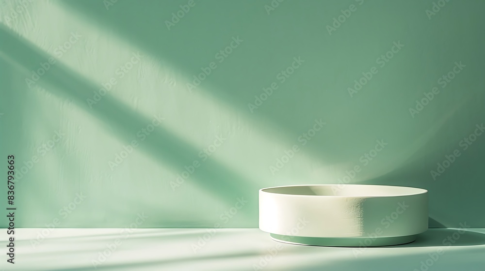 Wallpaper spanning the frame with a gradient from light to deep jade.