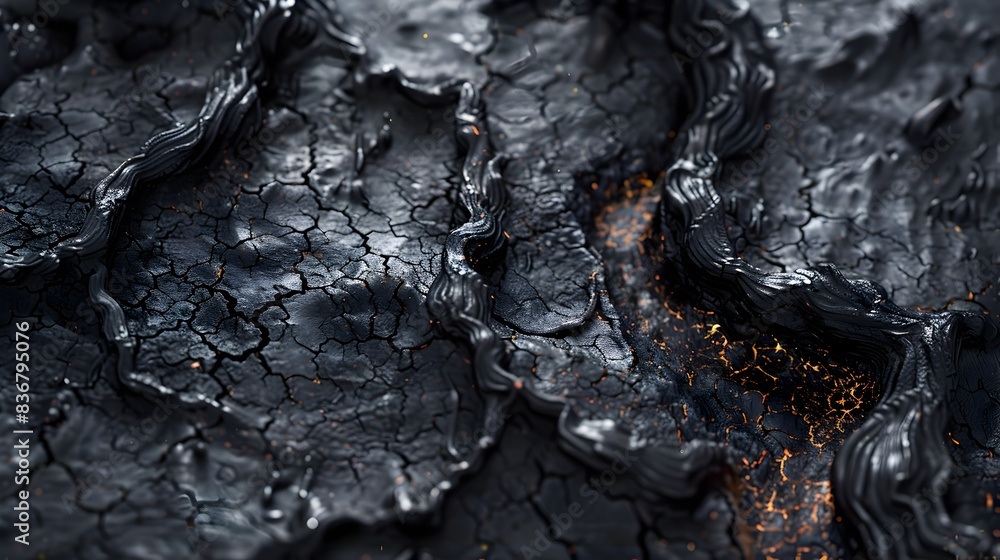 Naklejka premium Surreal Melting Wilderness:A Post-Apocalyptic Textural