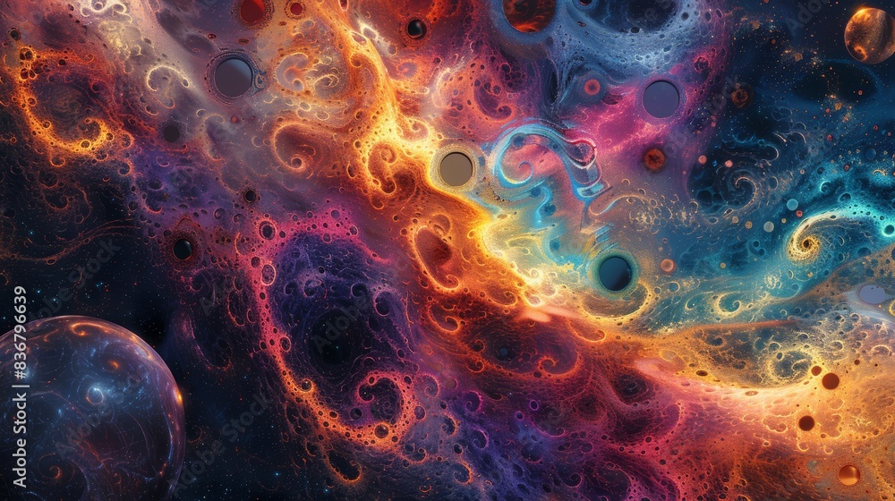 abstract fractal background with space abstract fractal background with space