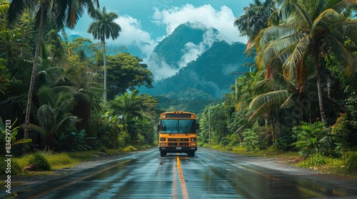 Rapid Charging for Touristic Buses on Suburban Highway Amid Tropical Jungle
 photo