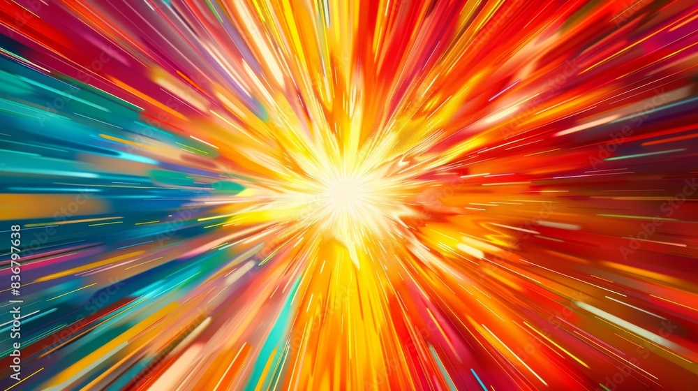 abstract background with rays