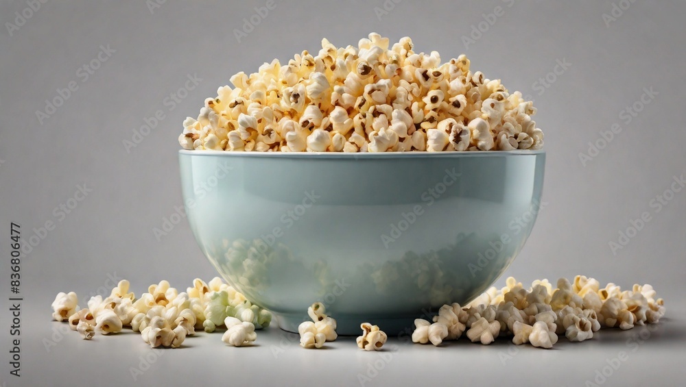 Tasty Popcorn in a Bowl - Transparent Background Tasty Popcorn in a Bowl - Transparent Background