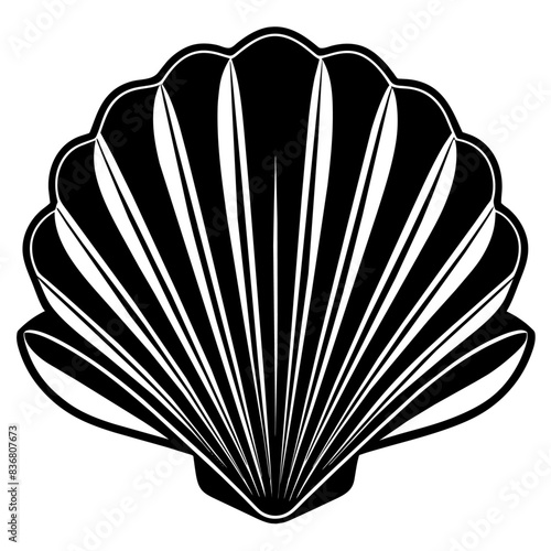 Black and White Illustrations of Sea Creatures and Fish, silhouette illustrations of various sea creatures in hand drawn style