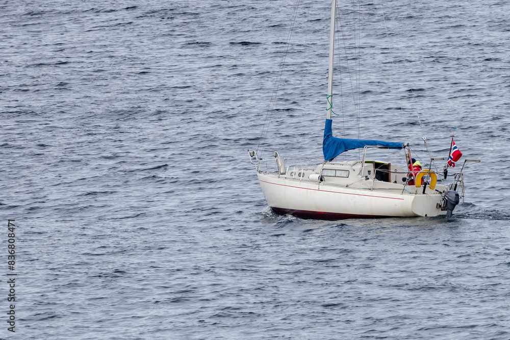 Sailboat on the sea Sailboat on the sea