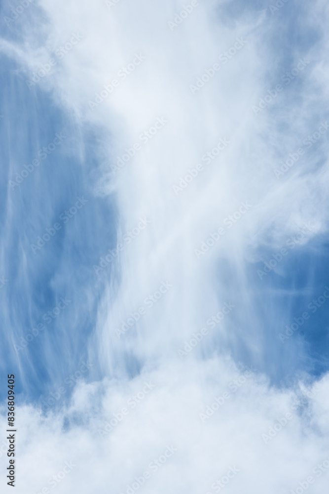 Fototapeta premium A blue sky with white clouds