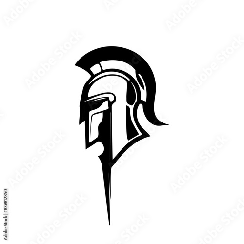 Elegant Spartan Warrior Helmet: A Striking Emblem of Valor and History