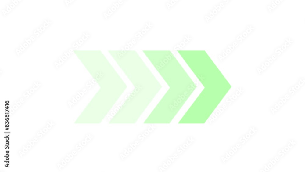 Blinking directional arrow animation, arrow direction sign on black background. Blinking directional arrow animation, arrow direction sign on black background.