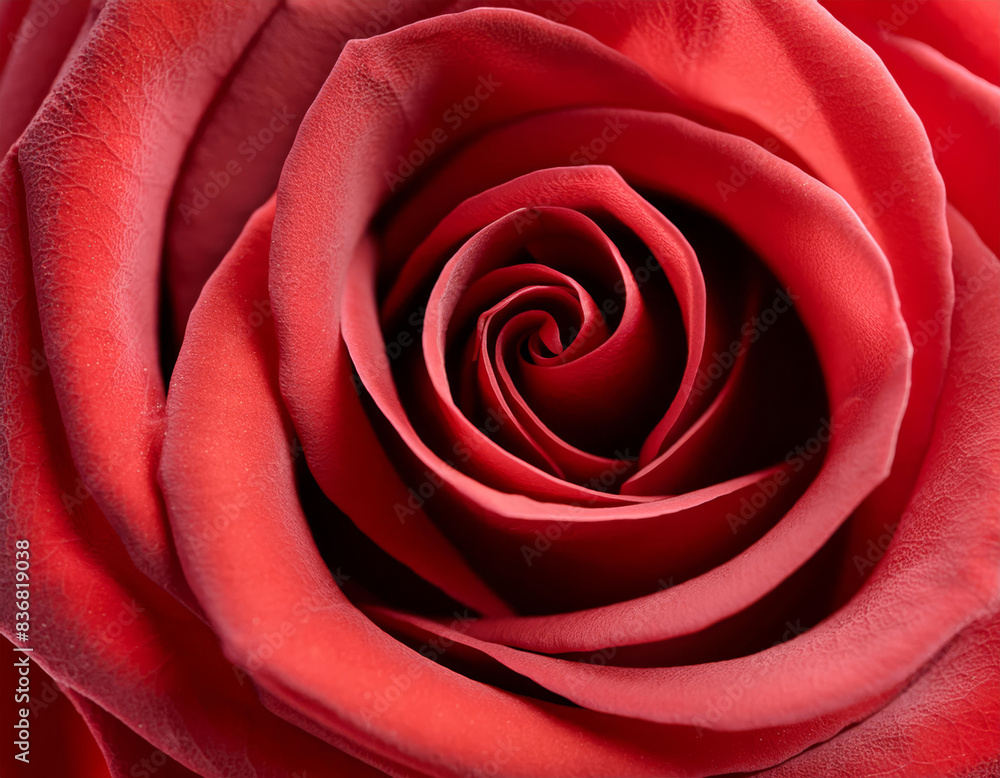 Naklejka premium Close-Up of a Blooming Rose
