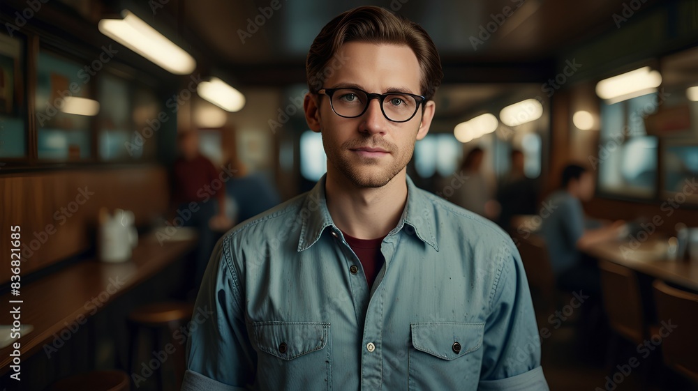 man in cafe man in cafe