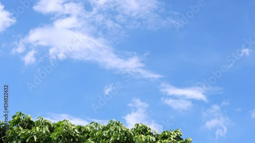 Beautiful clear sky in Thailand, size 4K