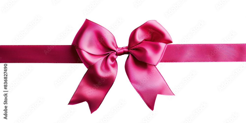 Magenta color satin ribbons and bow isolate on transparent png. Holiday Edition, Ribbon decorative shiny.
Magenta color satin ribbons and bow isolate on transparent png. Holiday Edition, Ribbon decorative shiny.