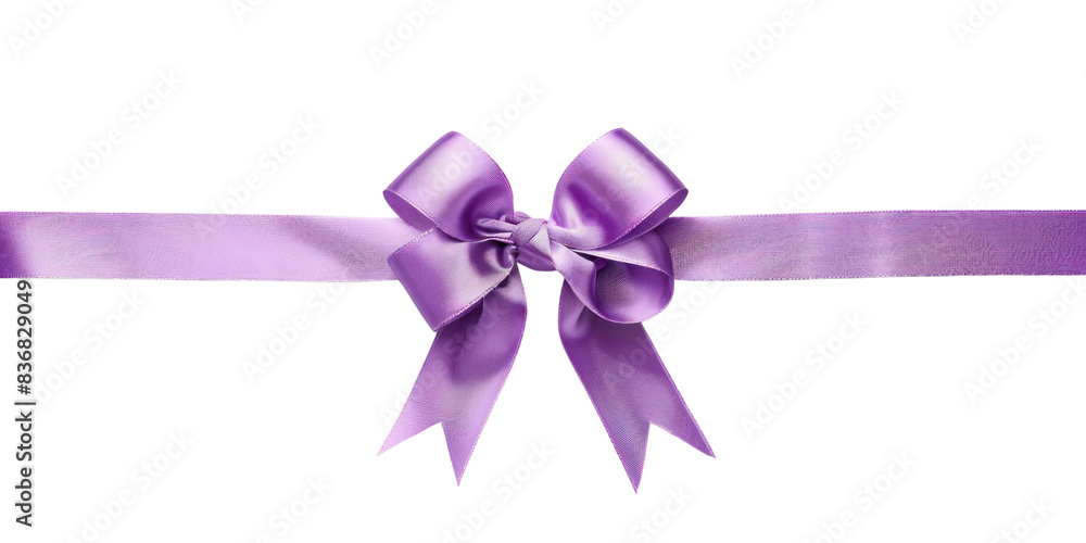 Light violet color satin ribbons and bow isolate on transparent png. Holiday Edition, Ribbon decorative shiny. Light violet color satin ribbons and bow isolate on transparent png. Holiday Edition, Ribbon decorative shiny.
