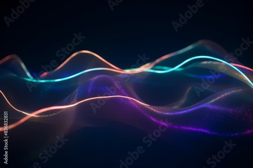 colorful wire waves