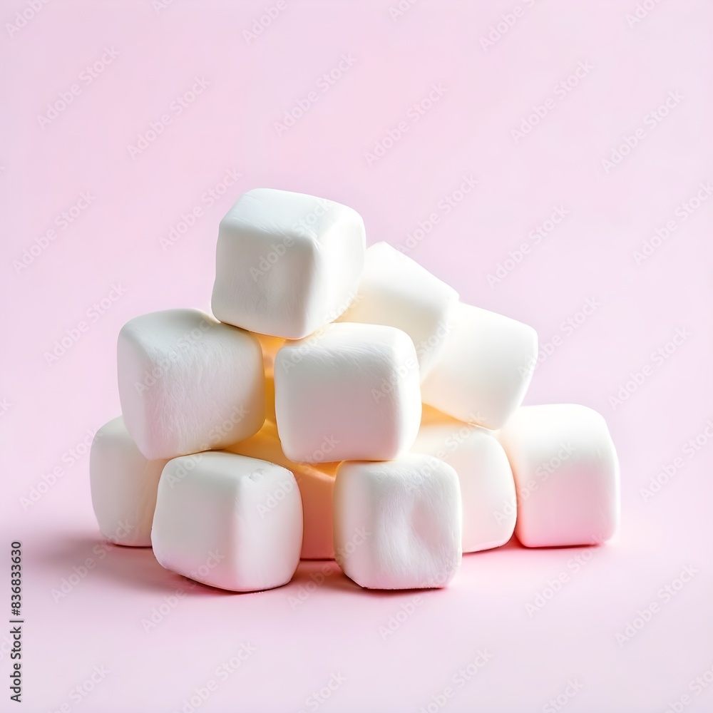 marshmallows on simple background marshmallows on simple background
