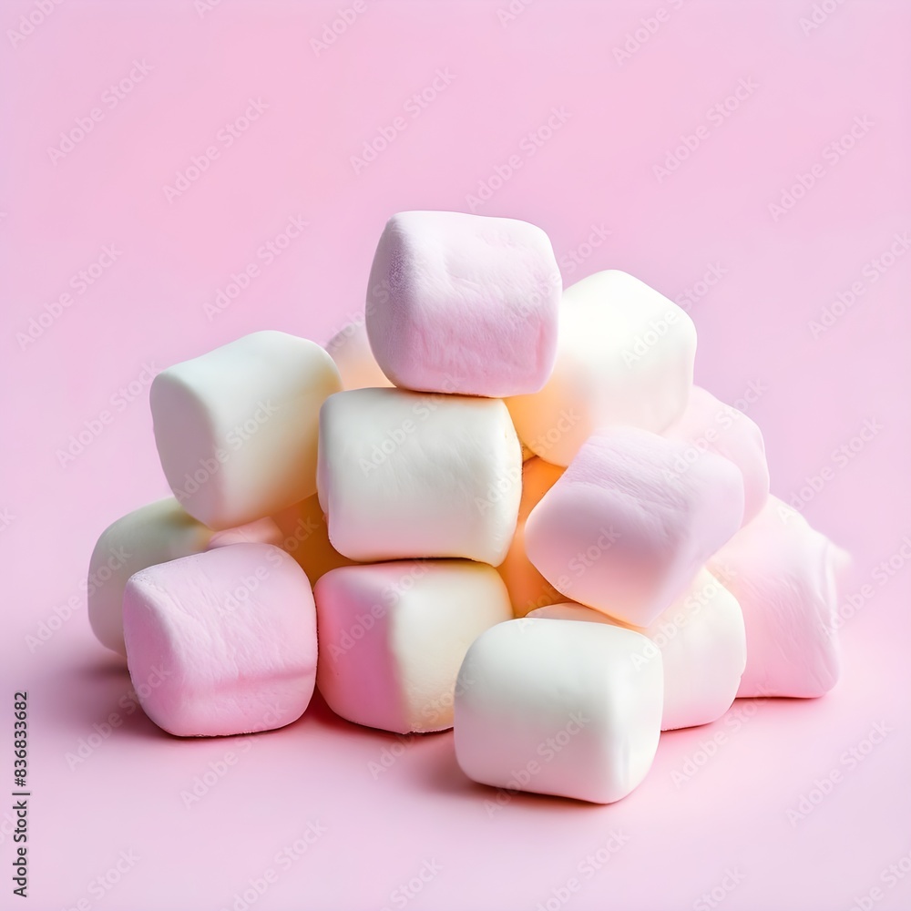 marshmallows on simple background marshmallows on simple background