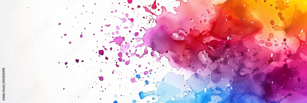 Watercolor Splash Banner Background Watercolor Splash Banner Background