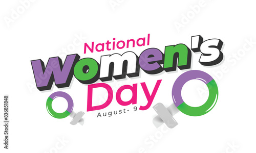 National Women's Day. background, banner, card, poster, template. Vector illustration.