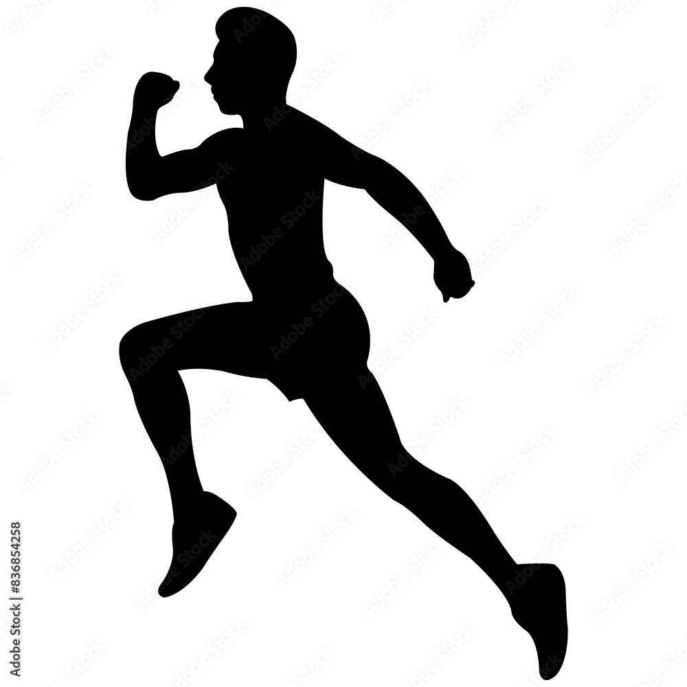 Running Man Silhouette Running Man Silhouette