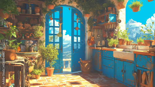 Middle Ages Magic Kitchen Room indoor scene