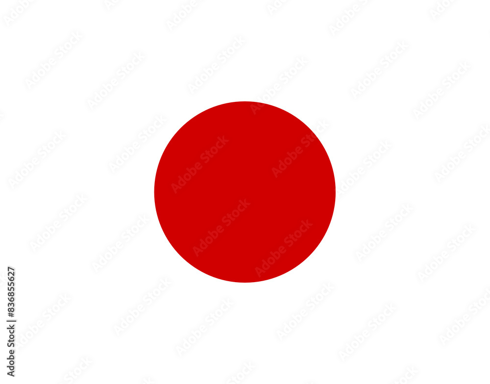 Illustration of the national flag of Japan Illustration of the national flag of Japan