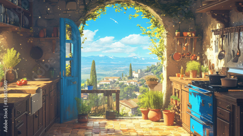 Middle Ages Magic Kitchen Room indoor scene