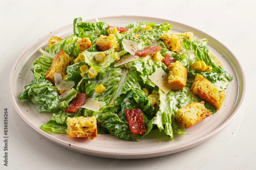 Caesar Salad with Spicy Pancetta and Crispy Cornbread Croutons Caesar Salad with Spicy Pancetta and Crispy Cornbread Croutons
