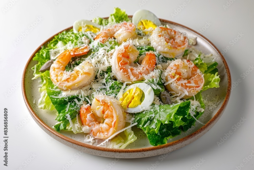 Elegant Caesar's Scampi with Extra-Virgin Olive Oil and Eggs Elegant Caesar's Scampi with Extra-Virgin Olive Oil and Eggs