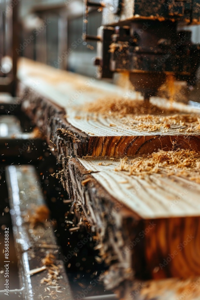 Wooden part on machinery Wooden part on machinery