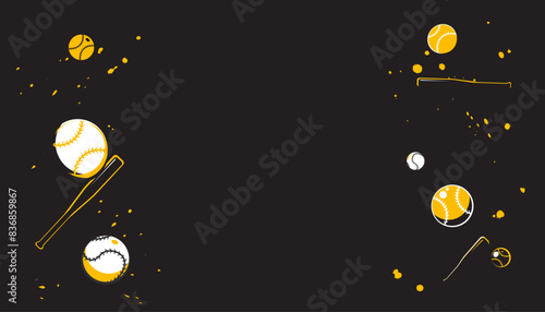 Baseball background design. The sports concept