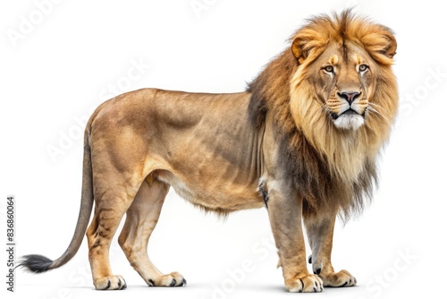 Royal lion on white background