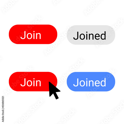 A sleek and inviting join button design,