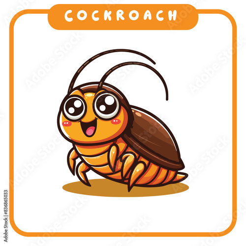 cute cockroaches, coloring book
