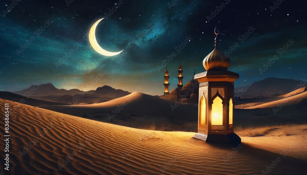 mosque in night