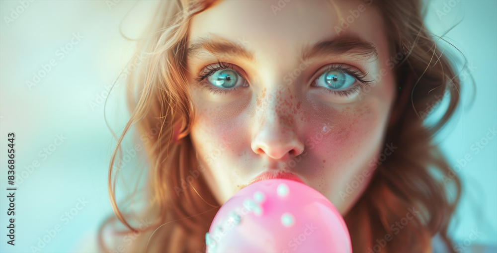 Maude Blue Flower Girl Bubble