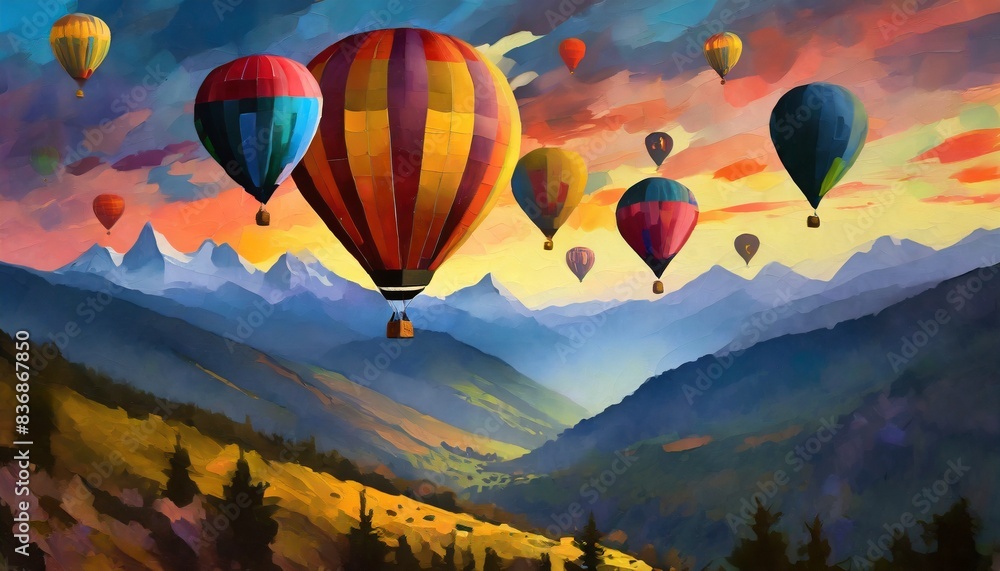 Obraz premium hot air balloon