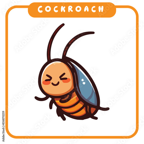 cute cockroaches, coloring book