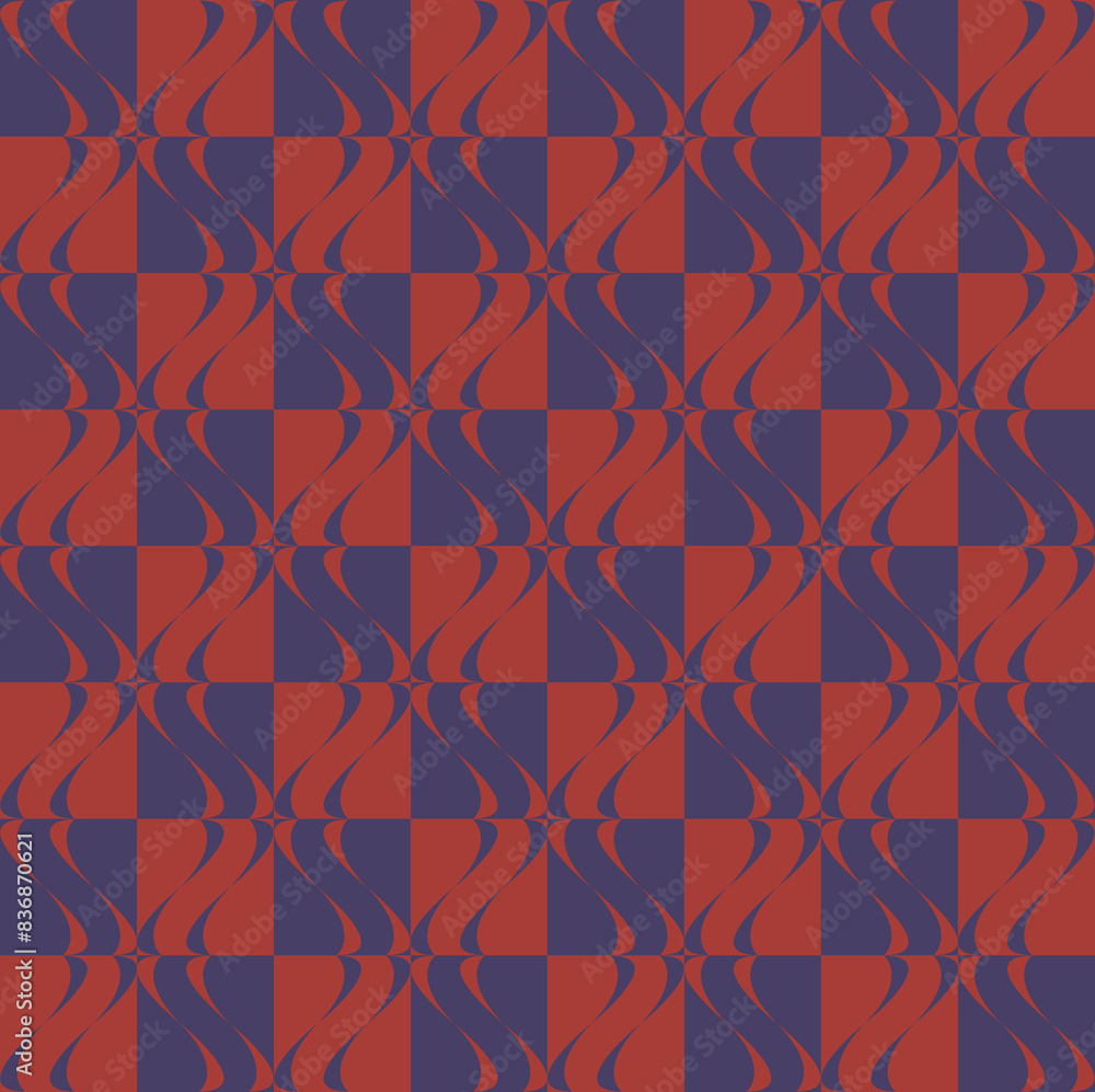 Obraz premium seamless red and blue pattern