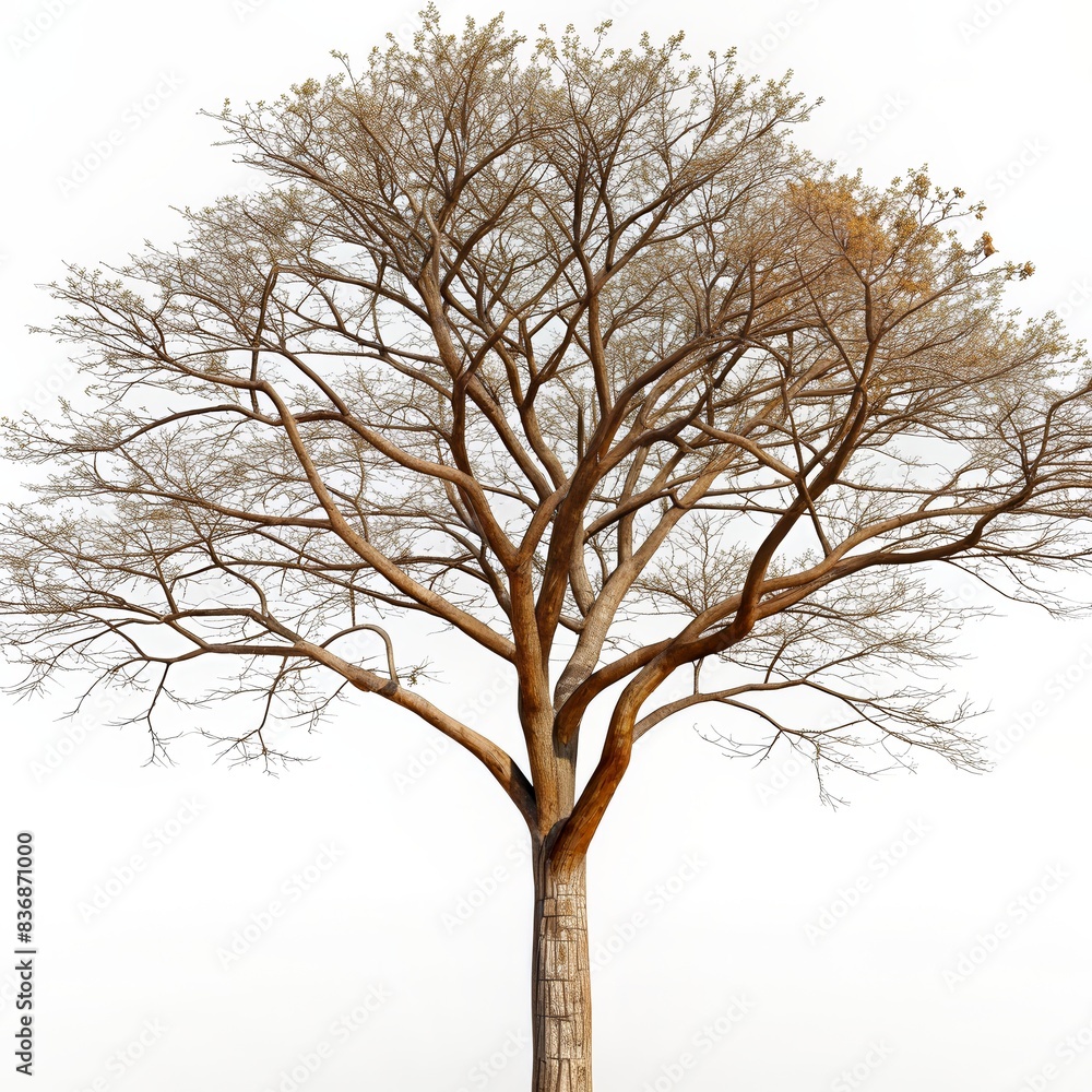 Majestic Leafless Tree Against Clear Sky, Capturing the Beauty of Nature's Simplicity and the Intricate Details of Branches in a Serene Outdoor Setting Majestic Leafless Tree Against Clear Sky, Capturing the Beauty of Nature's Simplicity and the Intricate Details of Branches in a Serene Outdoor Setting