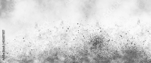 Vector black ink splatter on white abstract grey and white dark paint splatter grunge black powder explosion.