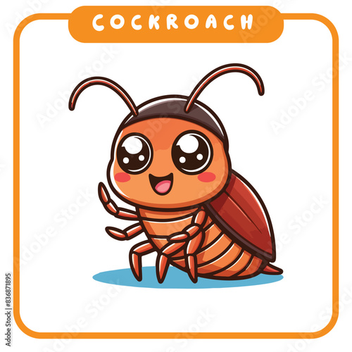 cute cockroaches, coloring book