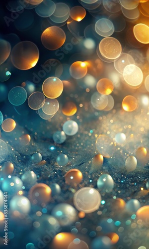 abstract background with blur bokeh light effect.