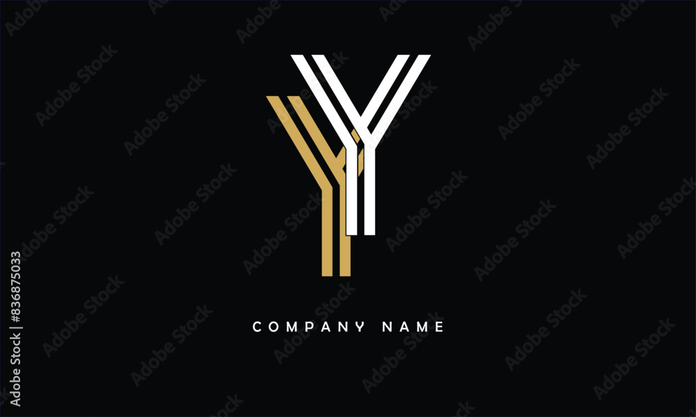 YY, YY Abstract Letters Logo Monogram YY, YY Abstract Letters Logo Monogram