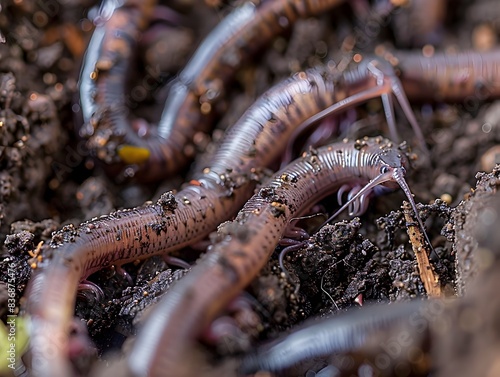 Vibrant Soil Teeming with Beneficial Organisms and Rich Organic Matter