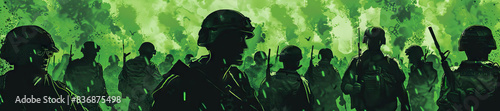 Revolutionary Strategies (Green): Represents the strategies and tactics employed by revolutionary movements to achieve their goals, such as guerrilla warfare or mass mobilization photo