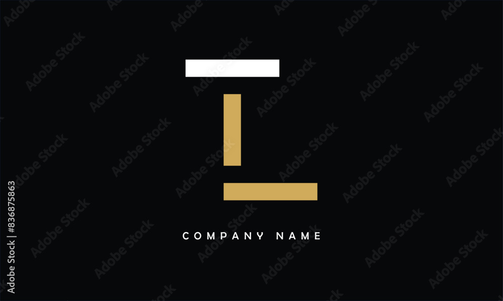 TL, LT, T, L Abstract Letters Logo Monogram TL, LT, T, L Abstract Letters Logo Monogram