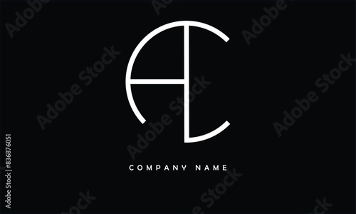 AC, CA, A, C Abstract Letters Logo Monogram