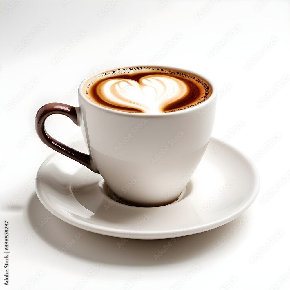 cup of coffee isolated on white background cup of coffee isolated on white background