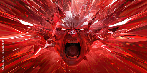Anger (Red): A series of sharp, angular lines representing fury or rage